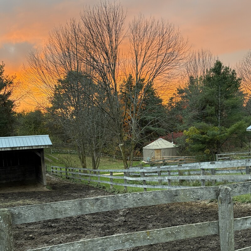 Yurt at Sunset